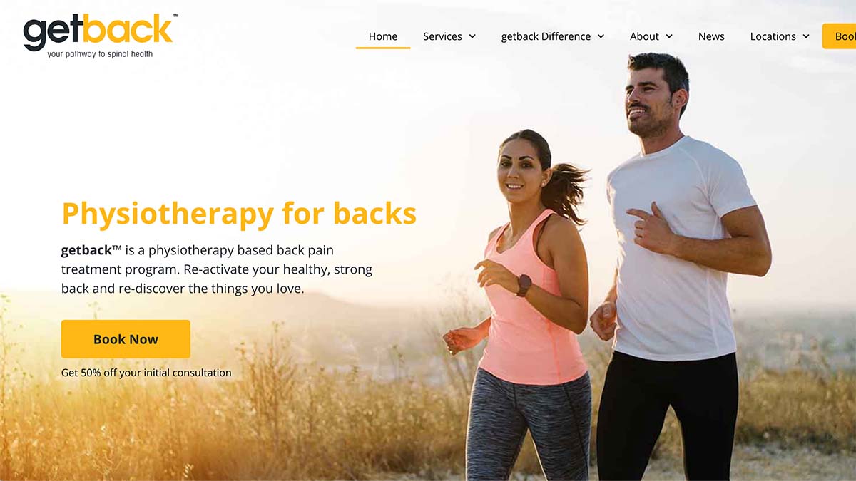 getback™ is a physiotherapy based back pain treatment program.